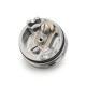 Ulton Moka Style RTA Rebuildable Tank Atomizer w/ 7 Air Pins + 3 Chambers - Sliver, 316SS, 4.5ml, 22mm