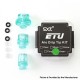 Authentic ETU Aio 510 Drip Tip Kit - Translucent Green, PC (3 PCS)