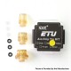 Authentic ETU Aio 510 Drip Tip Kit - Translucent Yellow, PC (3 PCS)