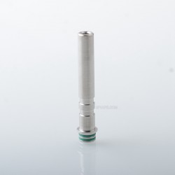 Flash Style Long 510 Drip Tip - Silver, Stainless Steel