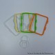 New Silicone Gaskets Set for Boro Tank - Green + Orange + Yellow + Clear, 4 PCS Square + 2 PCS Round Sealing Ring