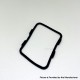 New Silicone Gaskets Set for Boro Tank - Black + Purple + Red + Blue, 4 PCS Square + 2 PCS Round Sealing Ring