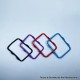 New Silicone Gaskets Set for Boro Tank - Black + Purple + Red + Blue, 4 PCS Square + 2 PCS Round Sealing Ring