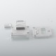 336 Style Inner Plate Smitch Button Set for SXK BB Style 70W / DNA60W / Billet Mod - Silver, Aluminum Alloy
