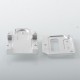 336 Style Inner Plate Smitch Button Set for SXK BB Style 70W / DNA60W / Billet Mod - Silver, Aluminum Alloy