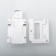 336 Style Inner Plate Smitch Button Set for SXK BB Style 70W / DNA60W / Billet Mod - Silver, Aluminum Alloy