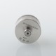 Monarchy P22 Style RDA Rebuildable Dripping Atomizer w/ BF Pin - Silver + Translucent Black, 22mm Diameter
