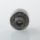 Monarchy P22 Style RDA Rebuildable Dripping Atomizer w/ BF Pin - Silver + Translucent Black, 22mm Diameter