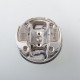 Monarchy P22 Style RDA Rebuildable Dripping Atomizer w/ BF Pin - Silver + Translucent Black, 22mm Diameter