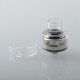 Monarchy P22 Style RDA Rebuildable Dripping Atomizer w/ BF Pin - Silver + Translucent, 22mm Diameter