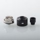 Monarchy P22 Style RDA Rebuildable Dripping Atomizer w/ BF Pin - Black, 22mm Diameter