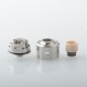 Monarchy P22 Style RDA Rebuildable Dripping Atomizer w/ BF Pin - Silver, 22mm Diameter