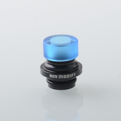 909 Modify Style 510 Drip Tip for RDA / RTA / RDTA Atomizer - Blue, Acrylic + Aluminum