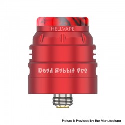 [Ships from Bonded Warehouse] Authentic Hellvape Dead Rabbit Pro RDA Atomizer - Red, BF Pin, 24mm Diameter