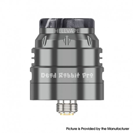 [Ships from Bonded Warehouse] Authentic Hellvape Dead Rabbit Pro RDA Atomizer - Gun Metal, BF Pin, 24mm Diameter