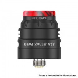 [Ships from Bonded Warehouse] Authentic Hellvape Dead Rabbit Pro RDA Atomizer - Matt Black, BF Pin, 24mm Diameter