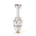 Authentic SXK Bantam BB Mini RBA Bridge for Billet / BB / Boro Tank - Silver, 316 Stainless Steel, Bottom Airflow, MTL 