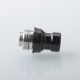 Mission XV Cosmos V2 Booster Style Integrated Drip Tip for BB / Billet / Boro AIO Box Mod - Black, Stainless Steel