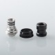 Mission XV Cosmos V2 Booster Style Integrated Drip Tip for BB / Billet / Boro AIO Box Mod - Black, Stainless Steel