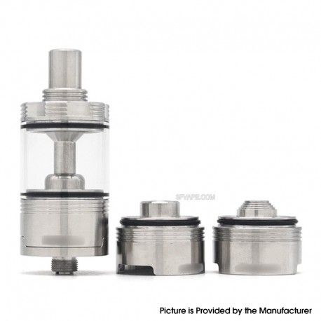 Moka Style RTA Rebuildable Tank Atomizer w/ 7 Air Pins + 3 Chambers - Sliver, 4.5ml, 22mm