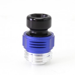 Authentic ETU Flash Nut Drip Tip for BB / Billet / Boro AIO Box Mod - Blue, Aluminum Alloy + POM