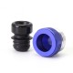 Authentic ETU Flash Nut Drip Tip for BB / Billet / Boro AIO Box Mod - Blue, Aluminum Alloy + POM