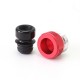 Authentic ETU Flash Nut Drip Tip for BB / Billet / Boro AIO Box Mod - Red, Aluminum Alloy + POM