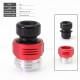 Authentic ETU Flash Nut Drip Tip for BB / Billet / Boro AIO Box Mod - Red, Aluminum Alloy + POM