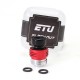 Authentic ETU Flash Nut Drip Tip for BB / Billet / Boro AIO Box Mod - Red, Aluminum Alloy + POM