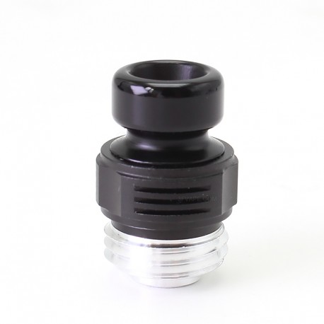 Authentic ETU Flash Nut Drip Tip for BB / Billet / Boro AIO Box Mod - Black, Aluminum Alloy + POM