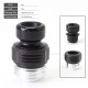 Authentic ETU Flash Nut Drip Tip for BB / Billet / Boro AIO Box Mod - Black, Aluminum Alloy + POM