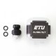 Authentic ETU Flash Nut Drip Tip for BB / Billet / Boro AIO Box Mod - Black, Aluminum Alloy + POM