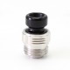 Authentic ETU Flash Nut Drip Tip for BB / Billet / Boro AIO Box Mod - Silver, 316 Stainless Steel + POM