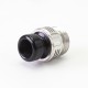 Authentic ETU Flash Nut Drip Tip for BB / Billet / Boro AIO Box Mod - Silver, 316 Stainless Steel + POM