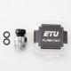 Authentic ETU Flash Nut Drip Tip for BB / Billet / Boro AIO Box Mod - Silver, 316 Stainless Steel + POM