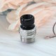 Authentic ETU Flash Nut Drip Tip for BB / Billet / Boro AIO Box Mod - Silver, 316 Stainless Steel + POM