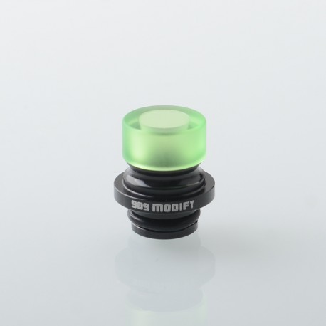 909 Modify Style 510 Drip Tip for RDA / RTA / RDTA Atomizer - Green, Acrylic + Aluminum