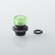 909 Modify Style 510 Drip Tip for RDA / RTA / RDTA Atomizer - Green, Acrylic + Aluminum