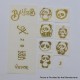 Wick'd Style Stickers Set for SXK BB / Billet Box Mod Kit - Gold