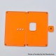 Authentic MK MODS Front + Back Cover Panel Plate w/ Button for Vandy Pulse AIO Mini 80W Kit - Orange, Square Button Hole