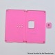 Authentic MK MODS Front + Back Cover Panel Plate w/ Button for Vandy Pulse AIO Mini 80W Kit - Pink, Square Button Hole