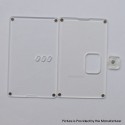 Authentic MK MODS Front + Back Cover Panel Plate w/ Button for Vandy Pulse AIO Mini 80W Kit - Clear, Square Button Hole