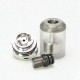 SXK Sputnik Style MTL RTA Atomizer - Silver, 316SS + PCTG, 3.8ml, 6 x 0.6mm / 6 x 0.8mm / 4 x 0.8mm Air Disk, 22mm