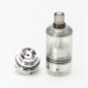 SXK Sputnik Style MTL RTA Atomizer - Silver, 316SS + PCTG, 3.8ml, 6 x 0.6mm / 6 x 0.8mm / 4 x 0.8mm Air Disk, 22mm