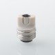 Monarchy Cyber Whistle Style Drip Tip for BB / Billet / Boro AIO Box Mod - Silver, Stainless Steel + PEEK