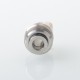 Monarchy Cyber Whistle Style Drip Tip for BB / Billet / Boro AIO Box Mod - Silver, Stainless Steel + PEEK