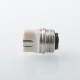 Monarchy Cyber Whistle Style Drip Tip for BB / Billet / Boro AIO Box Mod - Silver, Stainless Steel + PEEK