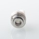 Monarchy Cyber Whistle Style Drip Tip for BB / Billet / Boro AIO Box Mod - Silver + White, Stainless Steel + POM