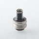 Monarchy Cyber Whistle Style Drip Tip for BB / Billet / Boro AIO Box Mod - Silver + Black, Stainless Steel + POM