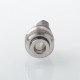 Monarchy Cyber Whistle Style Drip Tip for BB / Billet / Boro AIO Box Mod - Silver + Black, Stainless Steel + POM